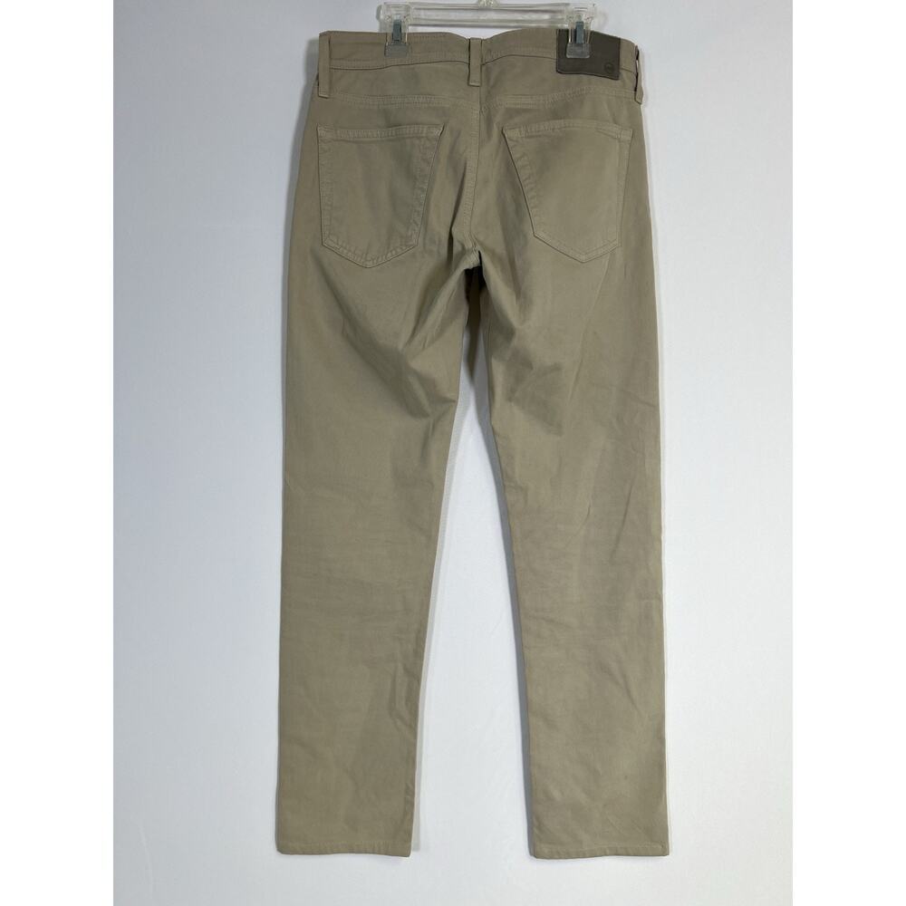 AG Tellis Modern Slim Sueded Sateen Chino Jeans Luxe Mens 30/34 Khaki - Picture 2 of 13